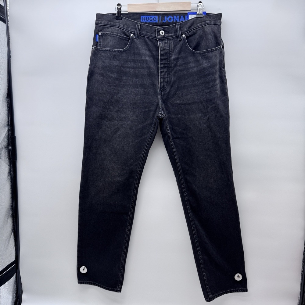 HUGO Boss Jonah Jeans Men's Size 34X32 Straight Leg Fit Black NWT